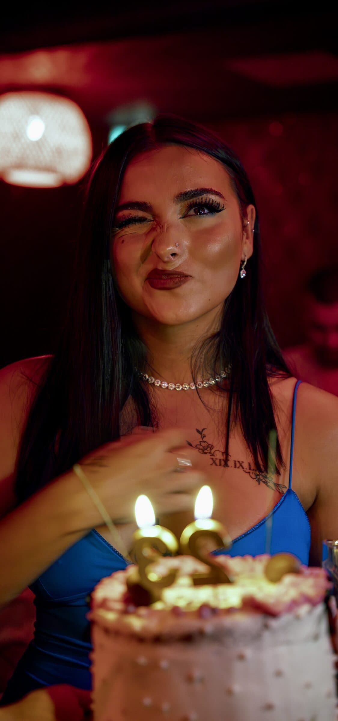 Portrait during a private birthday at La Perla club